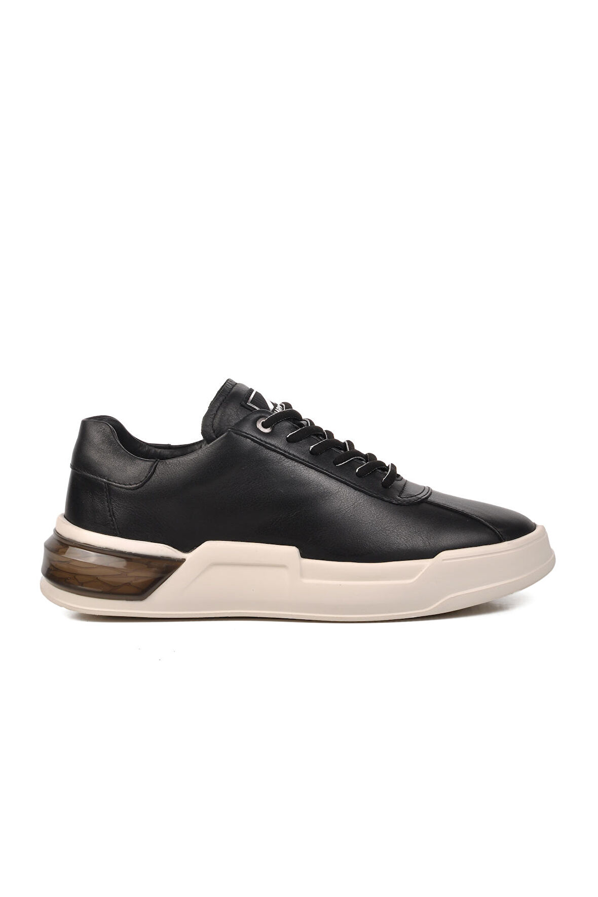 Marcomen 152-19197 Siyah-Beyaz Hakiki Deri Erkek Sneaker
