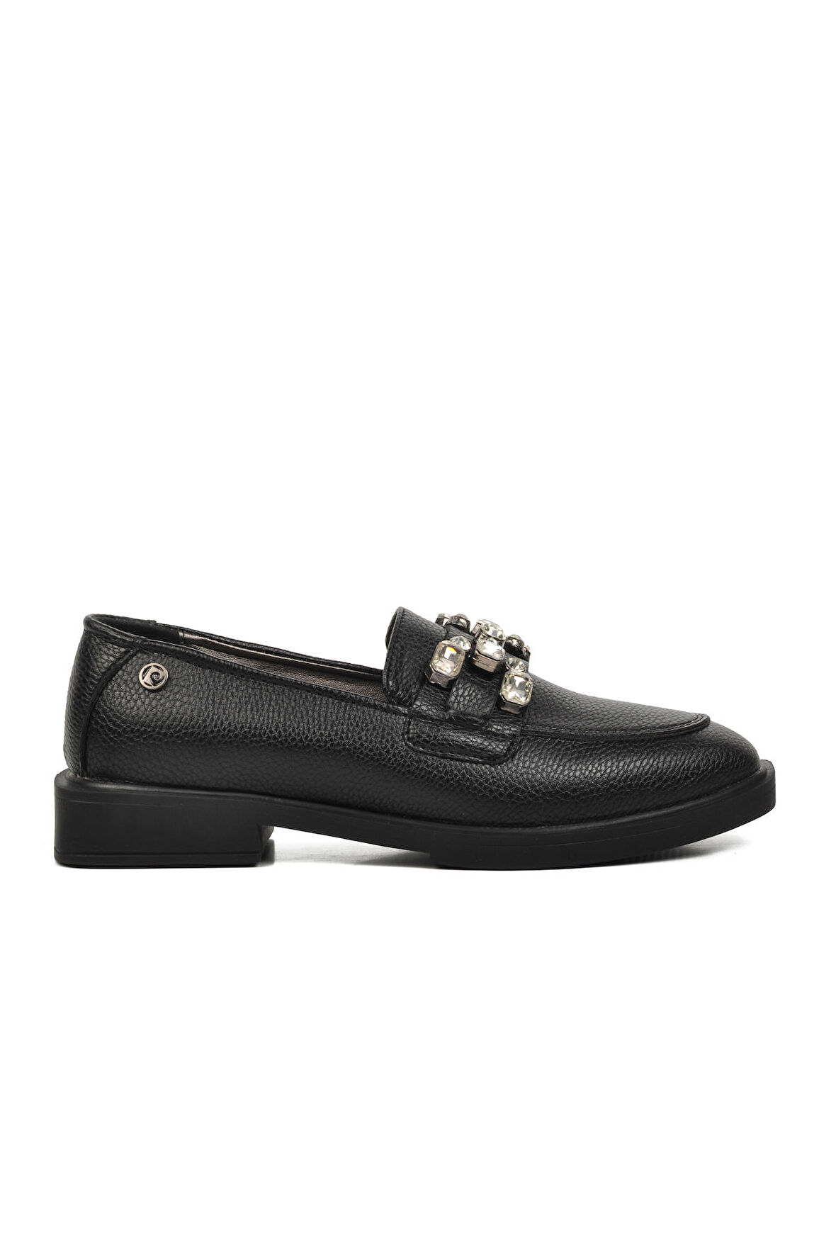 Pierre Cardin PC-53150 Siyah Floter Kadın Taşlı Loafer Ayakkabı