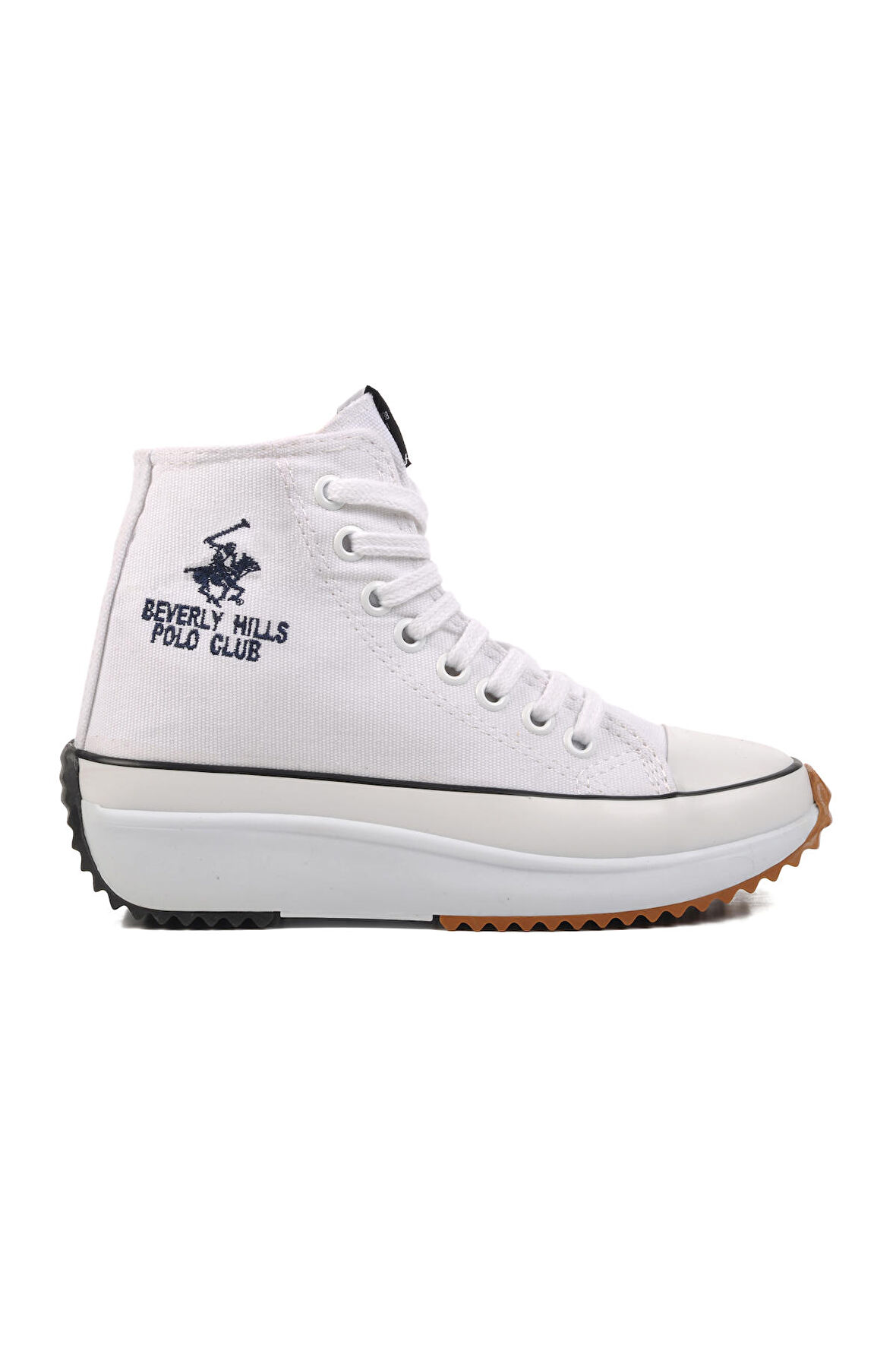 PO-30100 Beyaz Unisex Hi Sneaker