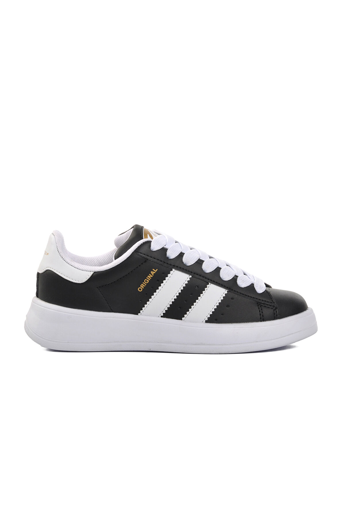 Ayakmod B-573 Siyah-Beyaz Bağcıklı Unisex Sneaker