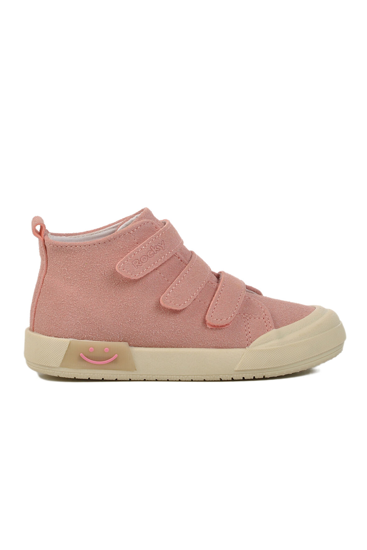 Walkway Pudra Unisex Cırtlı Çocuk Sneaker Rocky 34-P