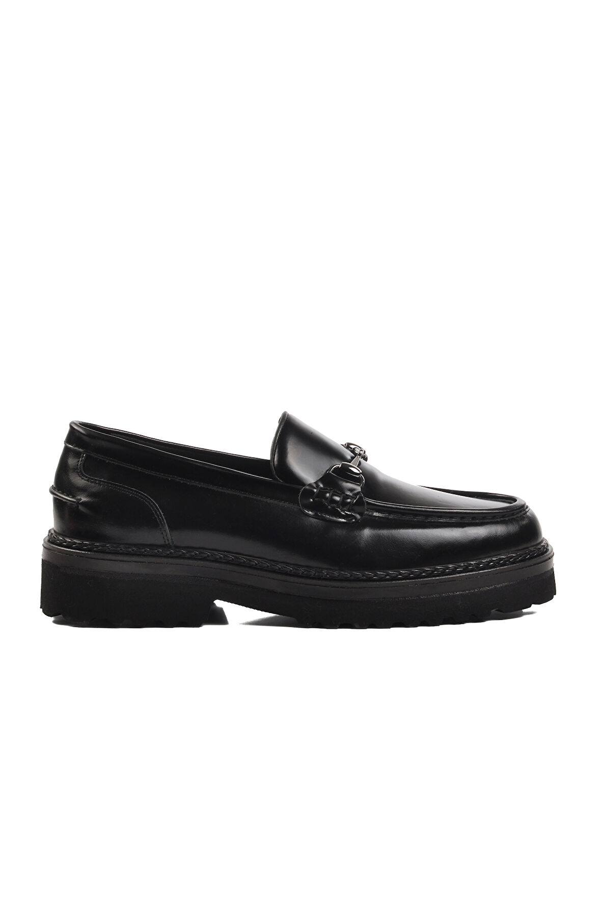 Ayakmod Premium 7710 Siyah Açma Hakiki Deri Erkek Loafer Ayakkabı