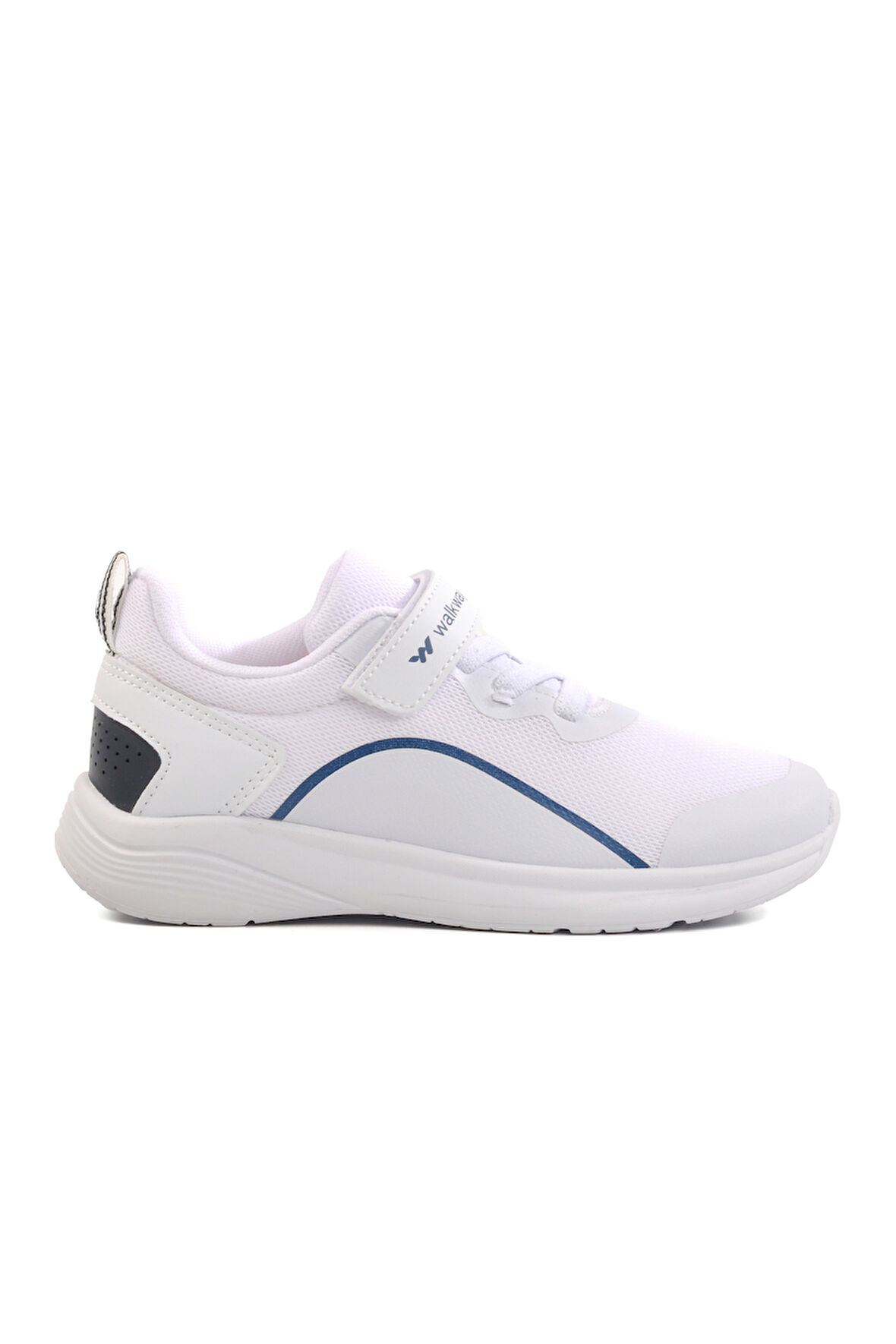 Beyaz Fileli Cırtlı Hafif Unisex Çocuk Spor Ayakkabı Dera 640 F