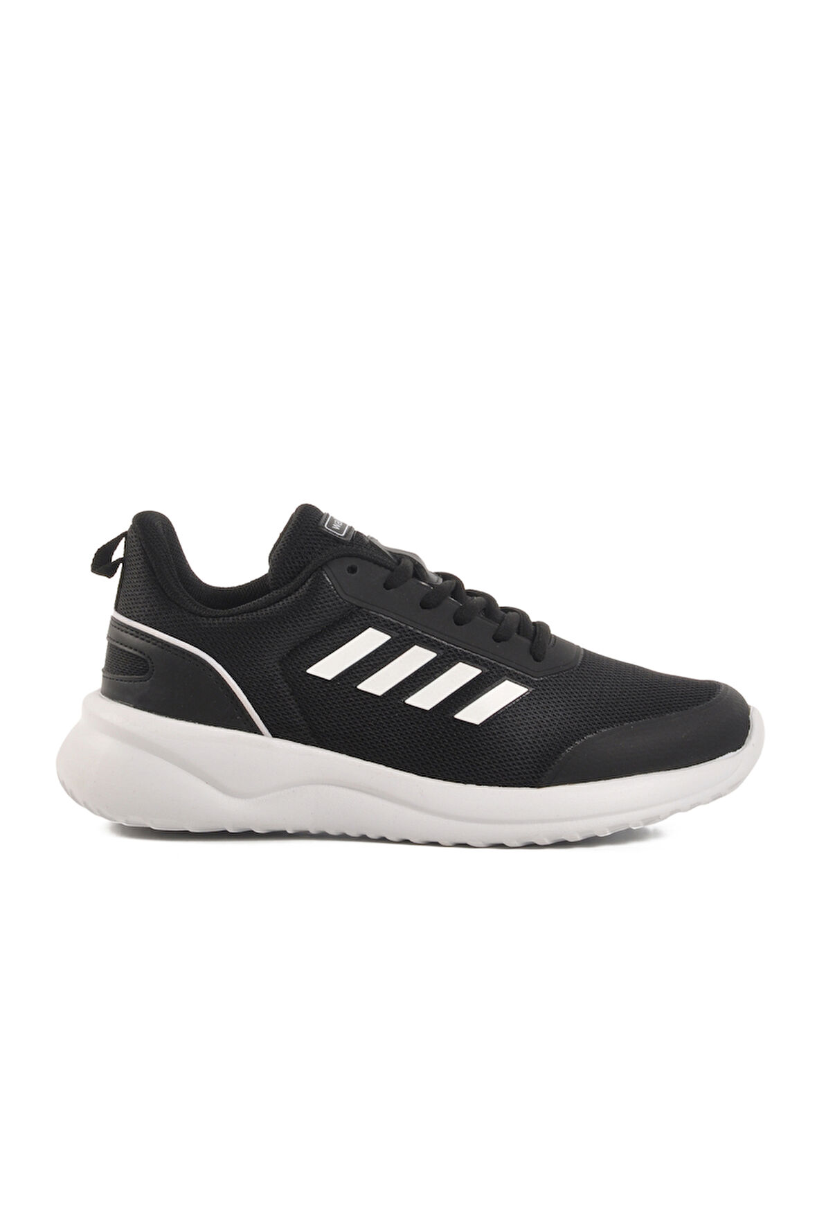 Siyah Beyaz Fileli Hafif Hava Alabilen Unisex Spor Ayakkabı Favor G