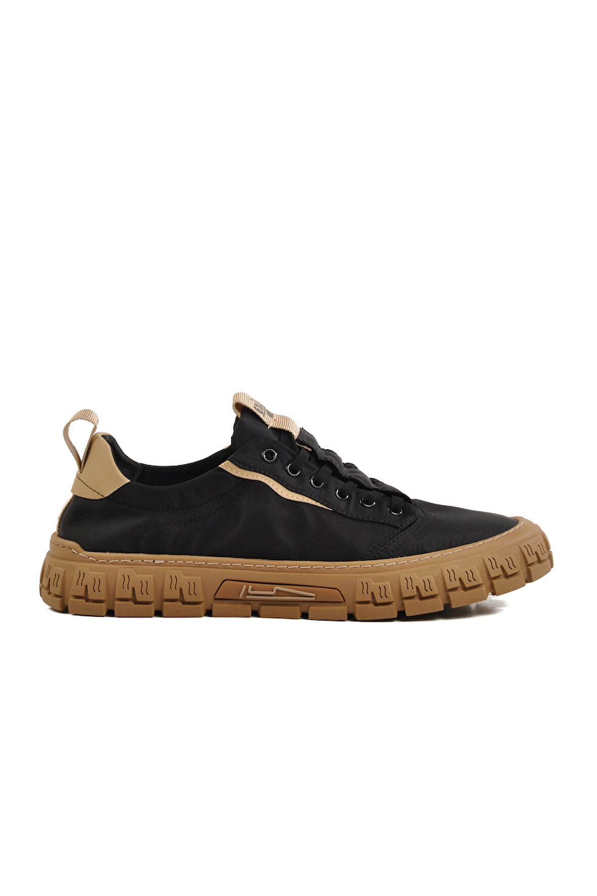 Siyah Hafif Tekstil Erkek Sneaker 25Y518 M