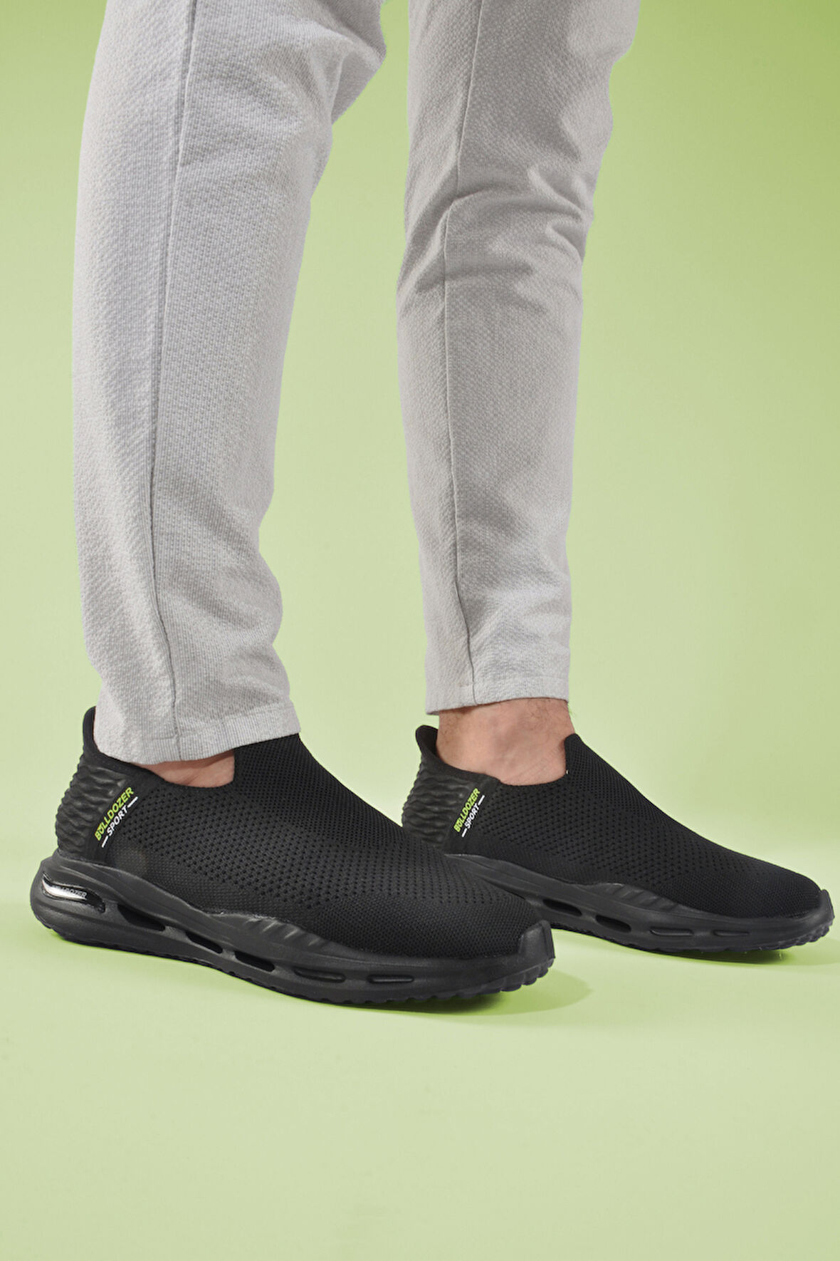 Siyah Memory Foam Hafif Esnek Hava Alan Erkek Spor Ayakkabı 241403 M