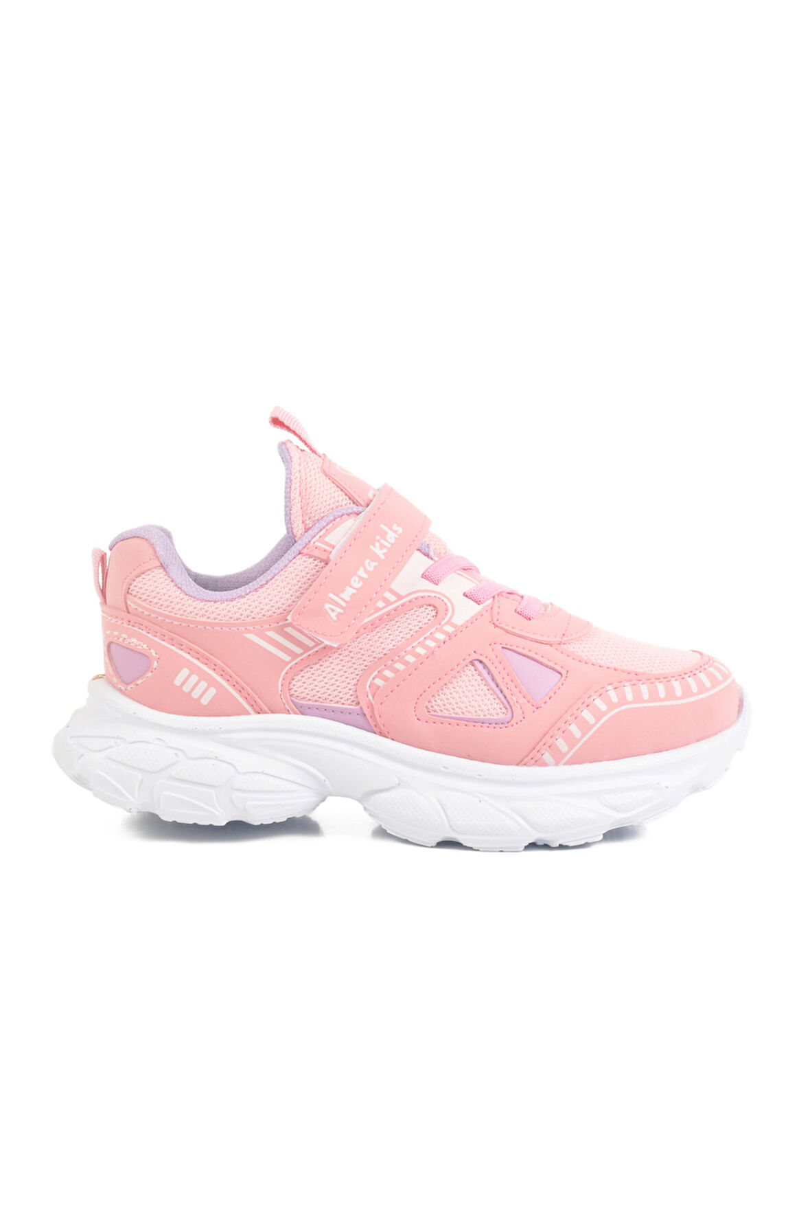 Pembe Cırtlı Fileli Kız Çocuk Spor Ayakkabı 1500 F