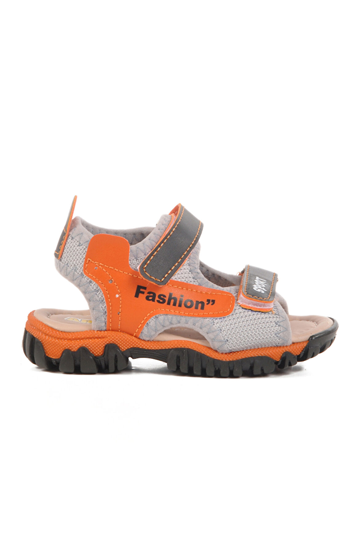 Siyah Cırtlı Ortopedik Erkek Çocuk Spor Sandalet 25T102 B