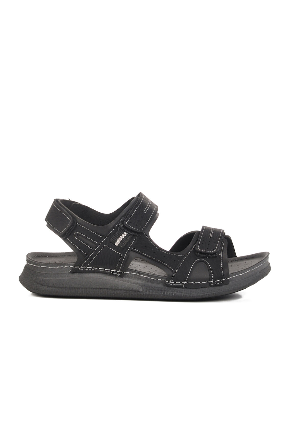 Siyah Anatomik Cırtlı Erkek Spor Sandalet 86.002 M