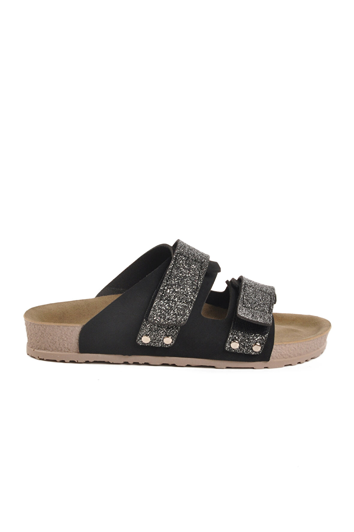 Siyah Hafif Cırtlı Kadın Terlik 20-009 Z