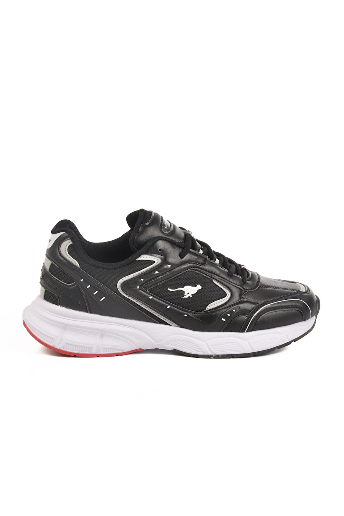 Siyah Kırmızı Fileli Memory Foam Unisex Spor Ayakkabı Saturn M