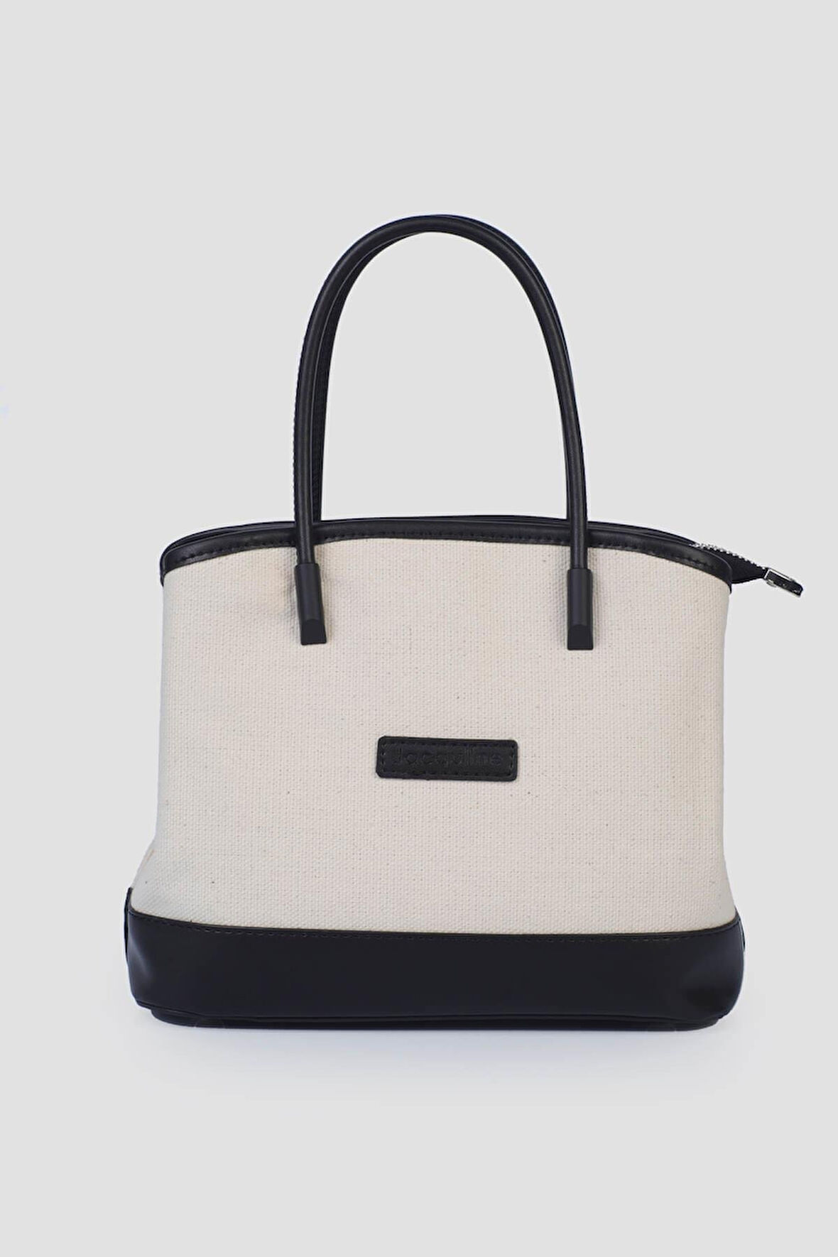 Siyah Keten Kadın El ve Omuz Çantası IM582