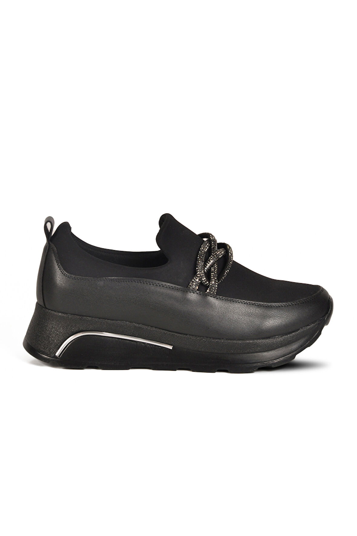 Siyah Bağcıksız Hafif Kadın Casual Ayakkabı 1702 Z