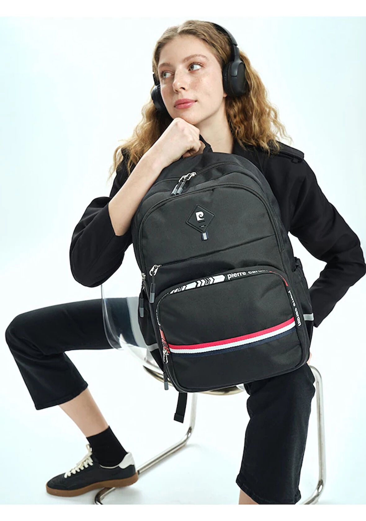 Siyah Unisex Sırt Çantası 07PCT18001-L