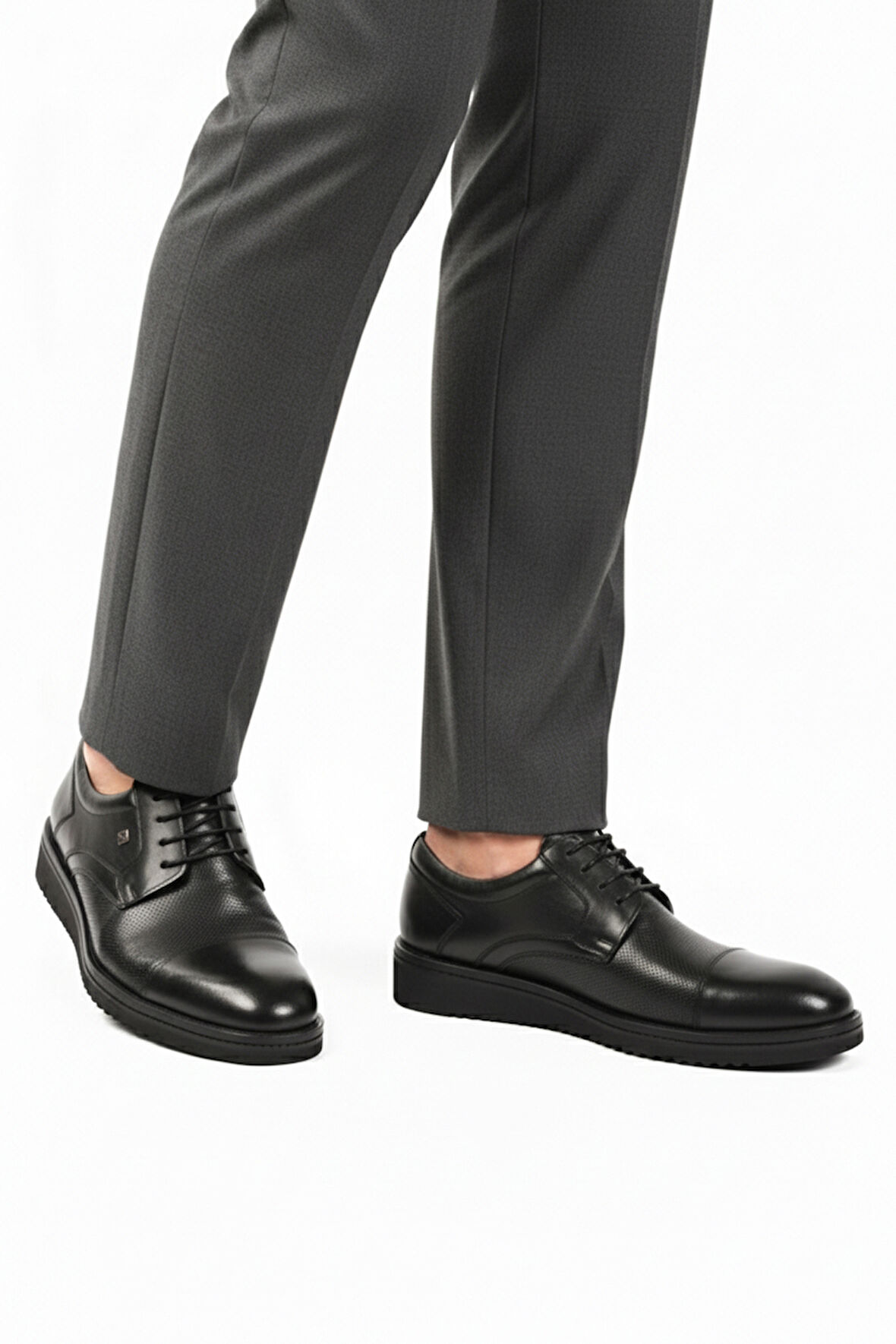 Siyah Hakiki Deri Erkek Klasik Ayakkabı 2991 M