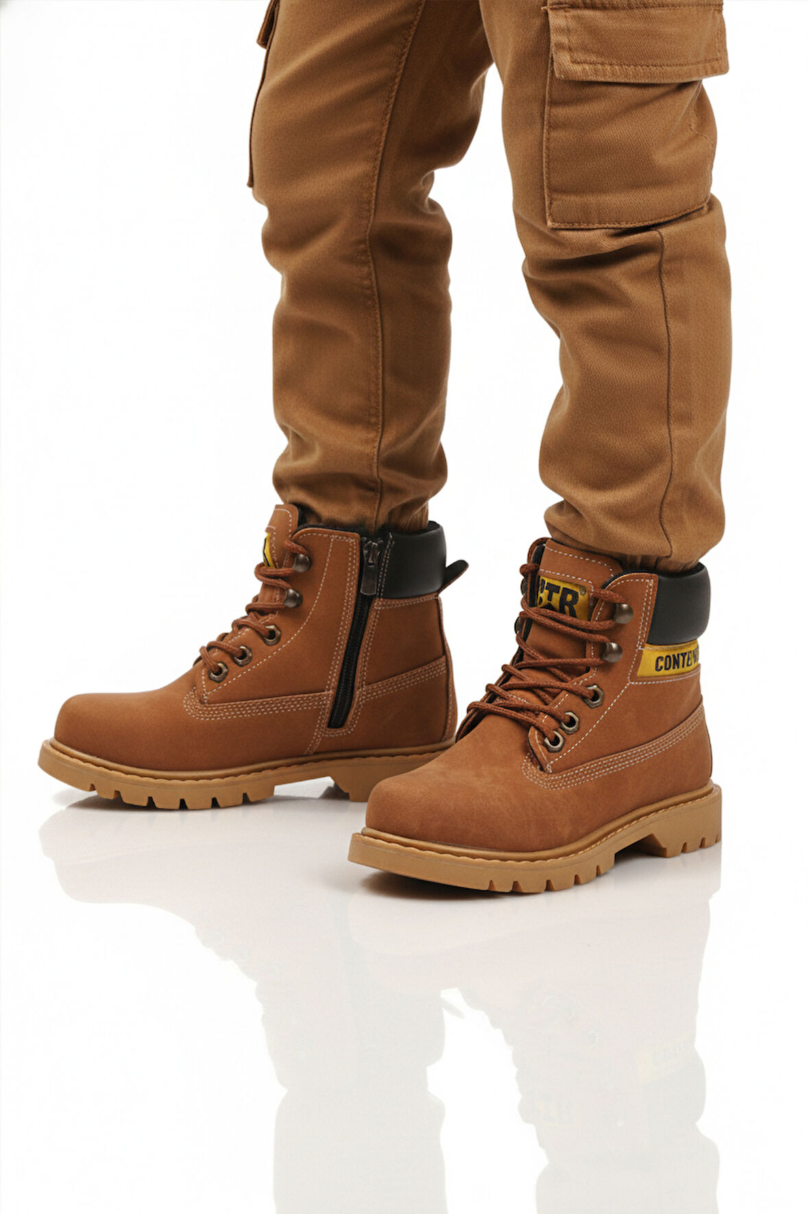 Tarçın Nubuk Kaymaz Unisex Çocuk Bot 921 F