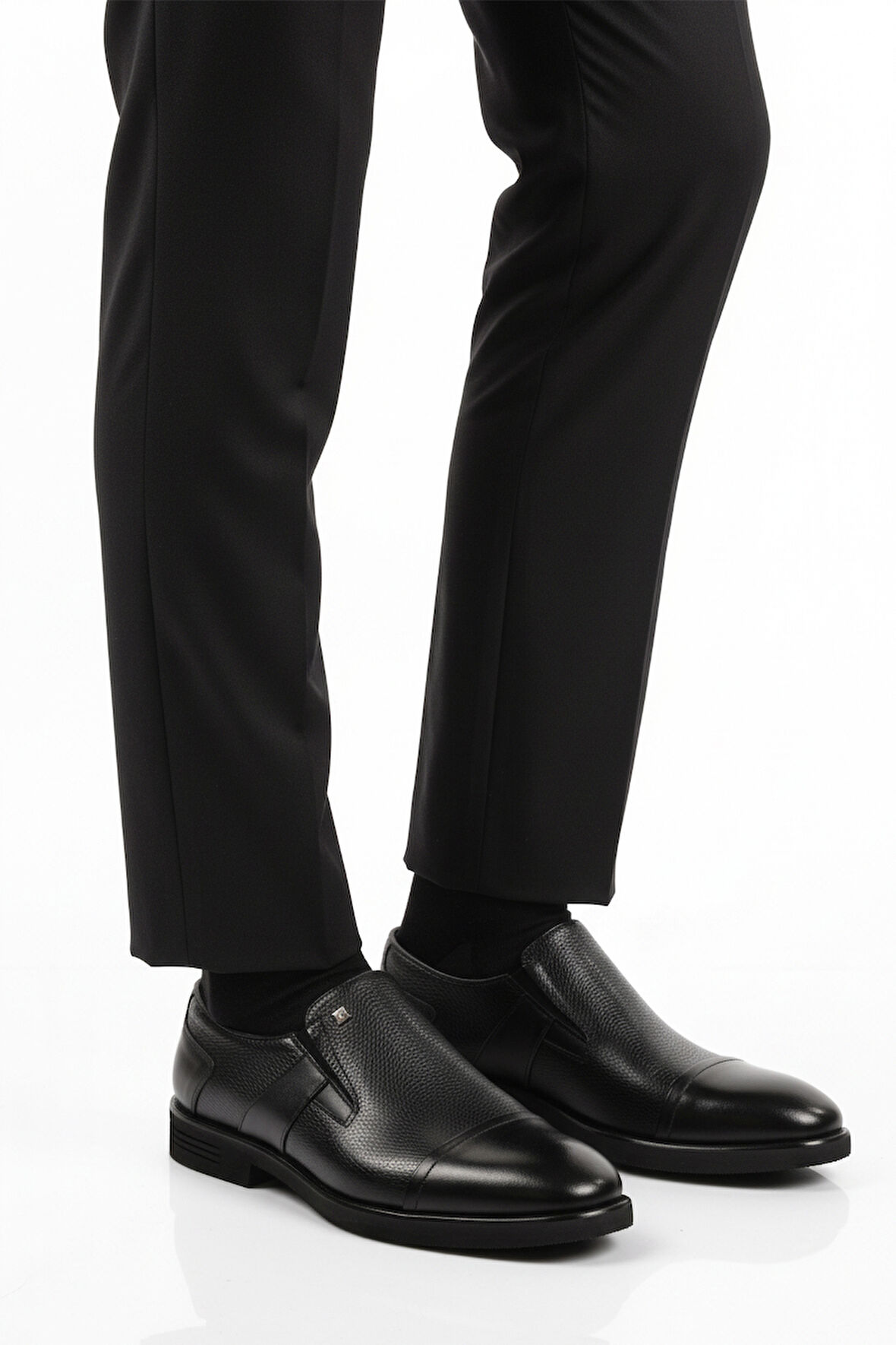 Siyah Floter Hakiki Deri Erkek Klasik Ayakkabı 3257 M