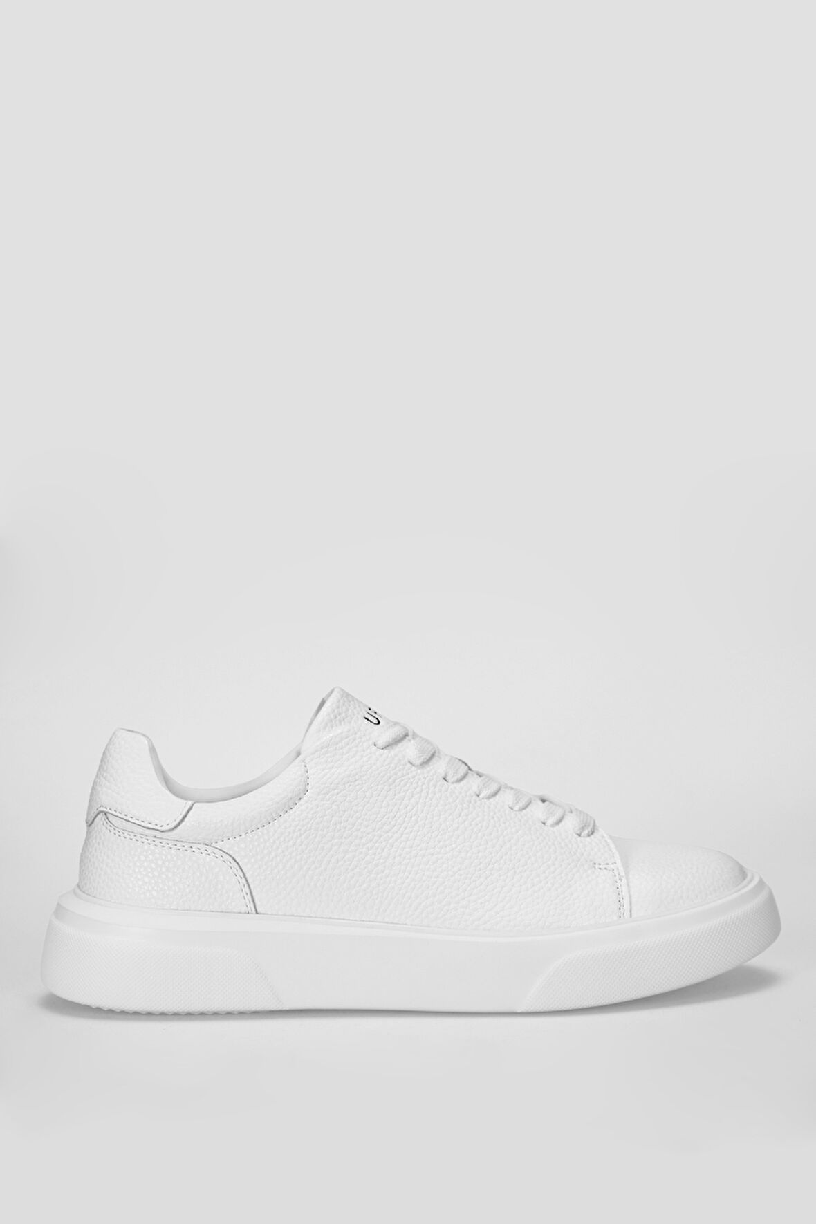 Beyaz Hakiki Deri Bağcıklı Erkek Sneaker Tommy M