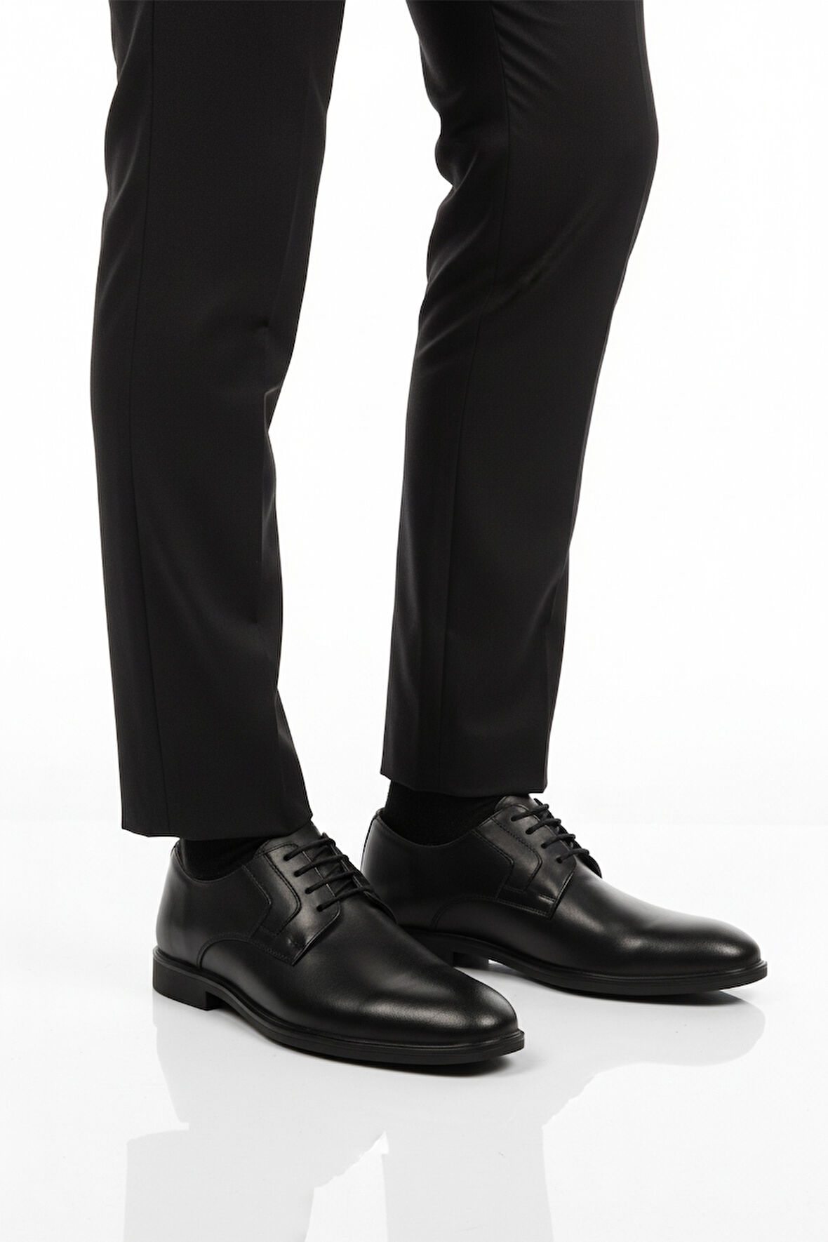 Siyah Hakiki Deri Erkek Klasik Ayakkabı 2496 M