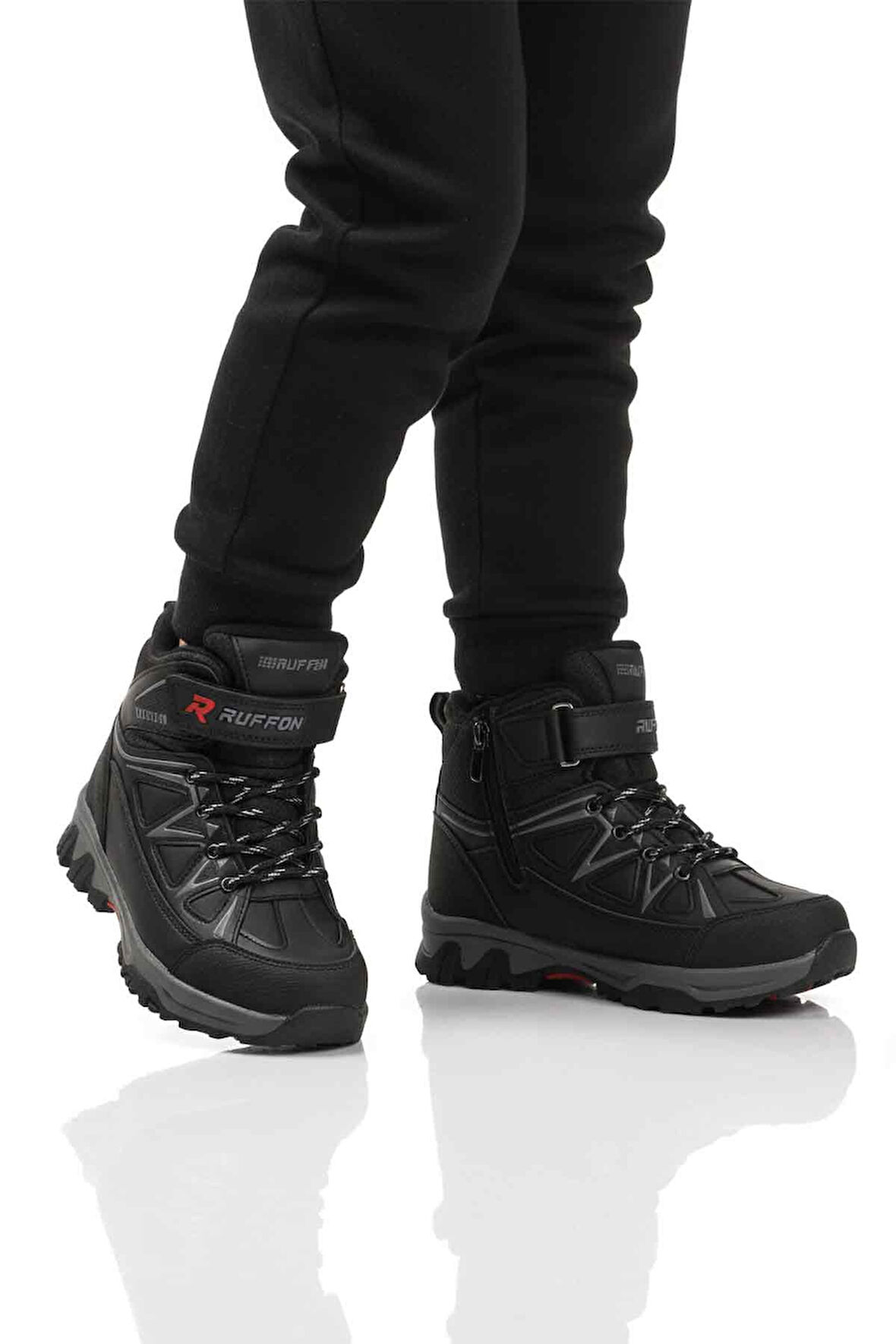 Siyah Polarlı Kaymaz Çocuk Outdoor Bot 2301 F