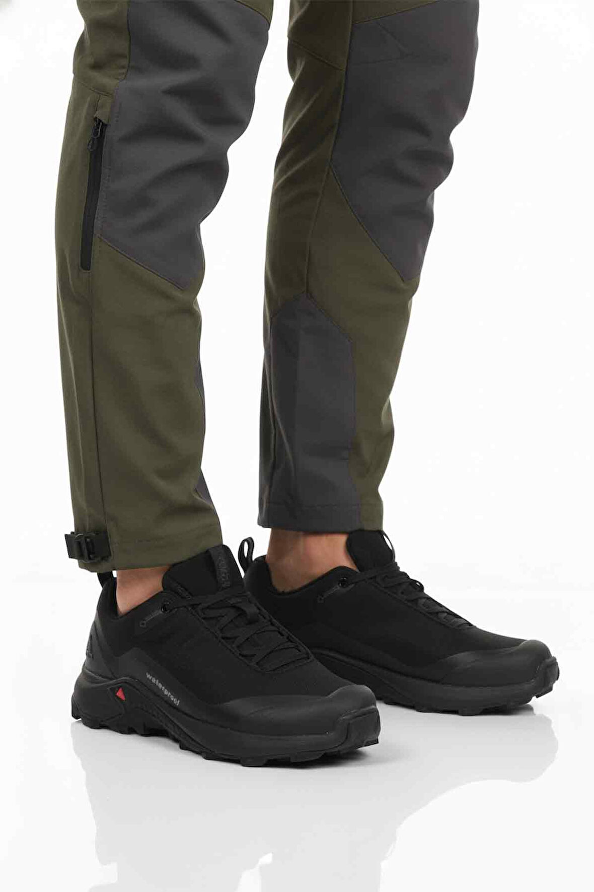 Siyah Kaymaz Taban Su Geçirmez Erkek Outdoor Ayakkabı 110396A-1 M