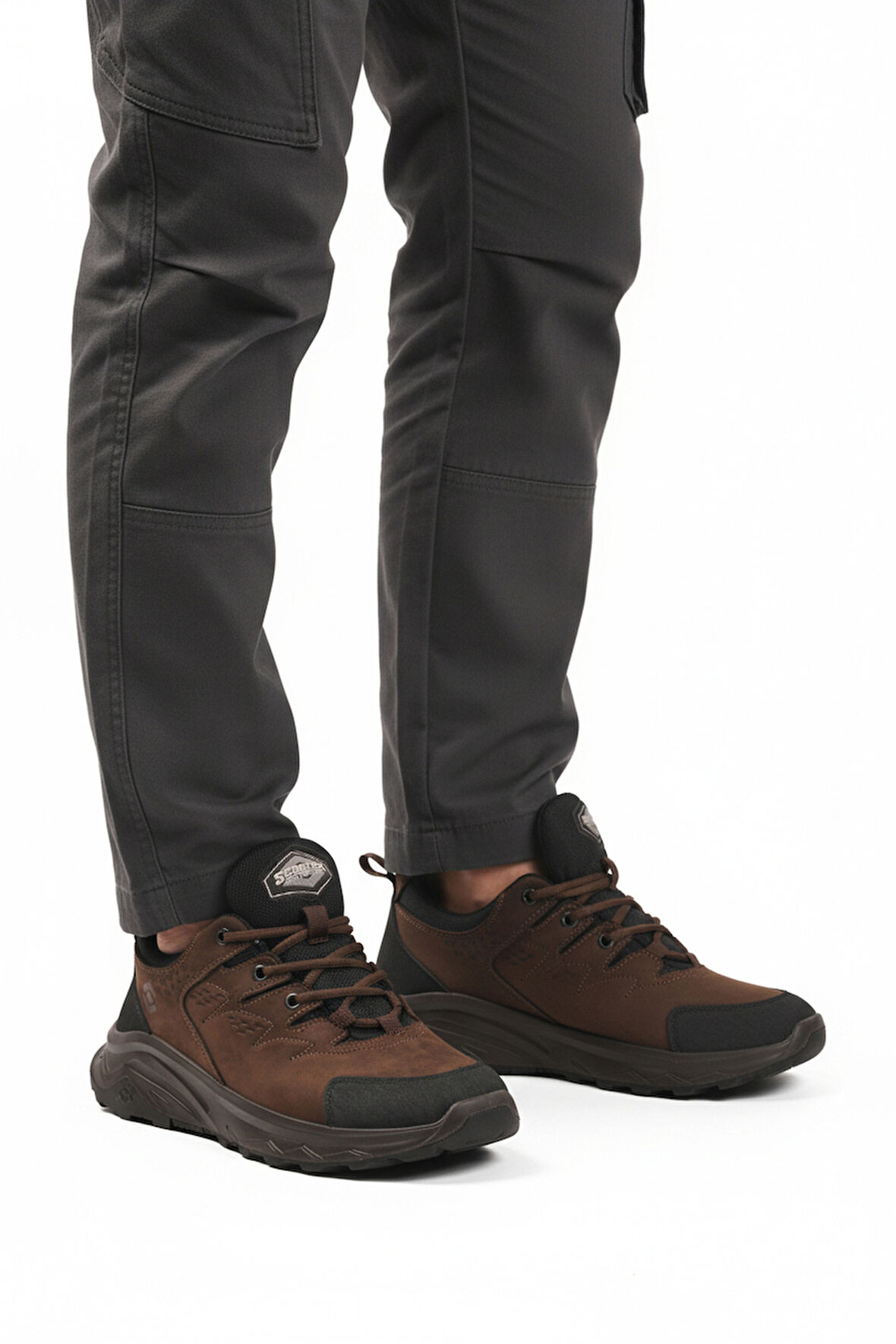 Kahve Nubuk Hakiki Deri Su Geçirmez Erkek Outdoor Ayakkabı M2040 M