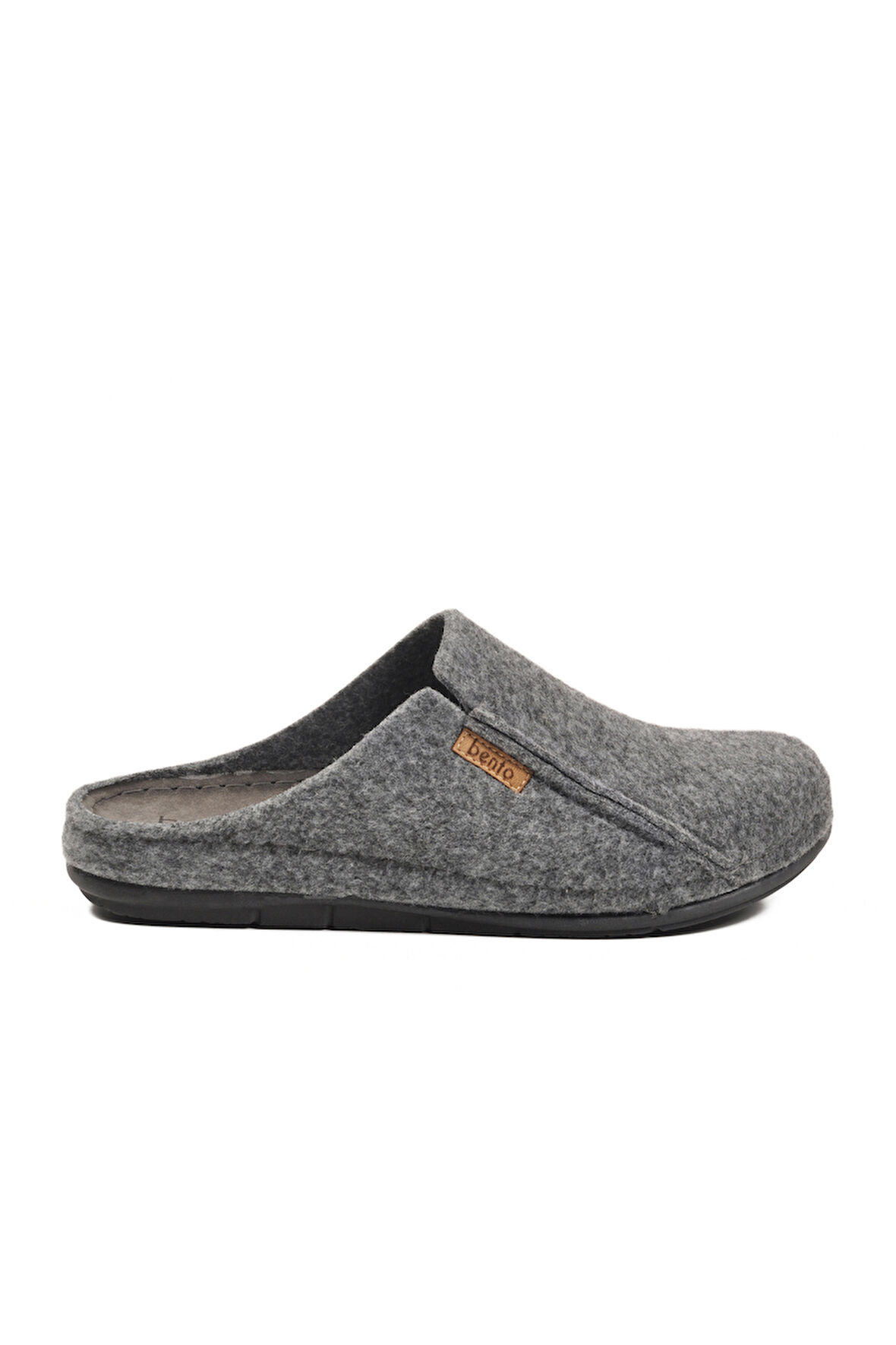 Gri Anatomik Keçe Erkek Ev Terlik K-63.007 M