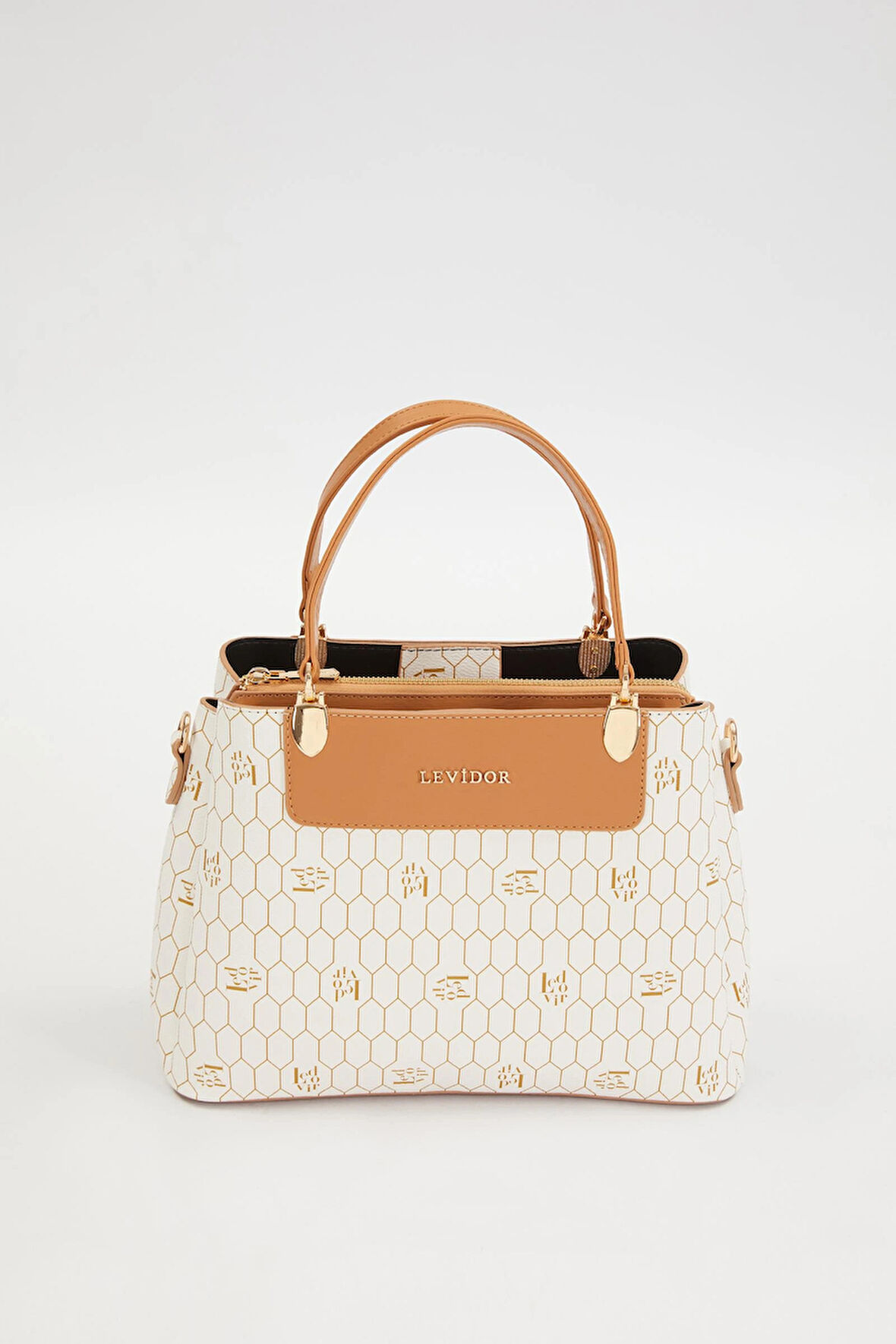 Krem Kadın El ve Omuz Çantası 930216