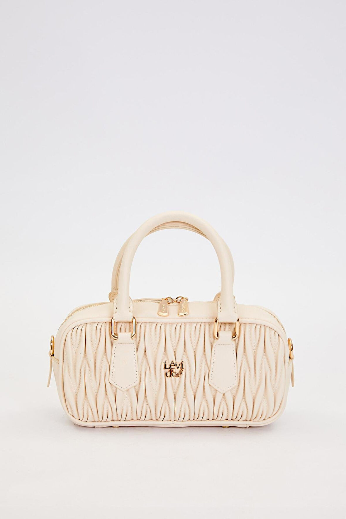 Krem Kadın El ve Omuz Çantası 930928