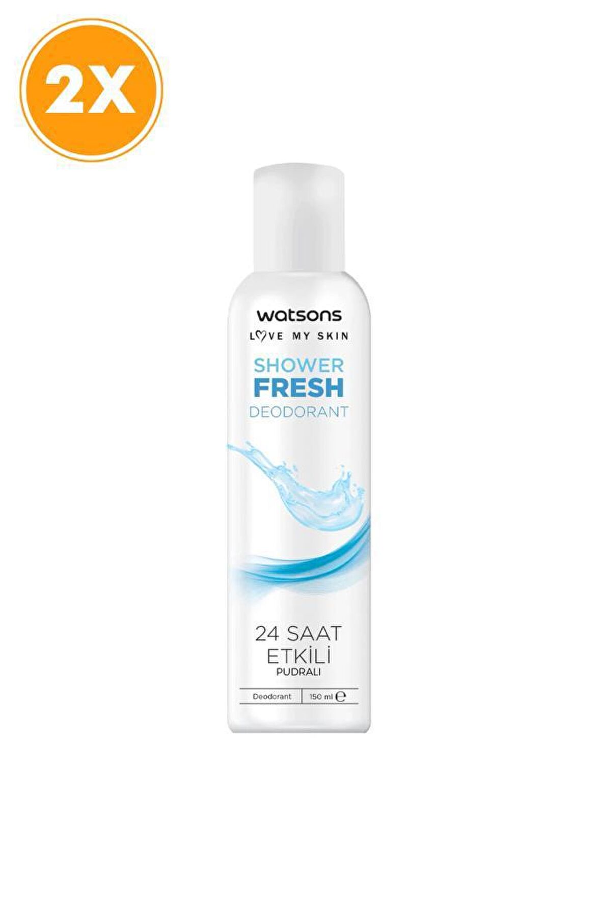 Watsons Shower Fresh Pudralı 24 Saat Etkili Deodorant Sprey 150 ml X2 ADET