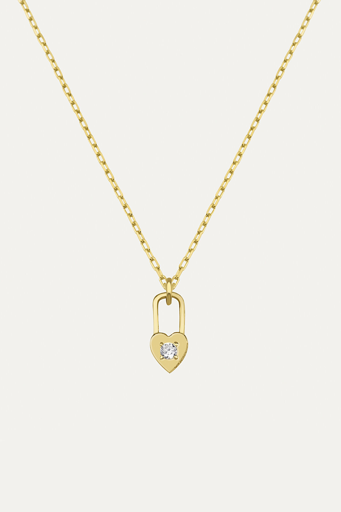 Kadın Kalp Kilit Kolye | undefined
