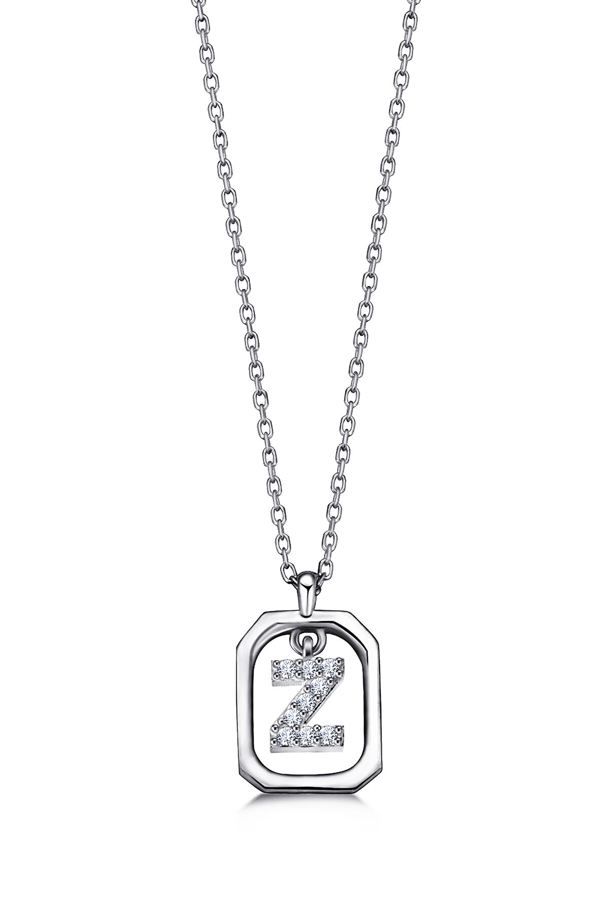 Kadın Frame Taşlı Z Harfi Kolye | undefined