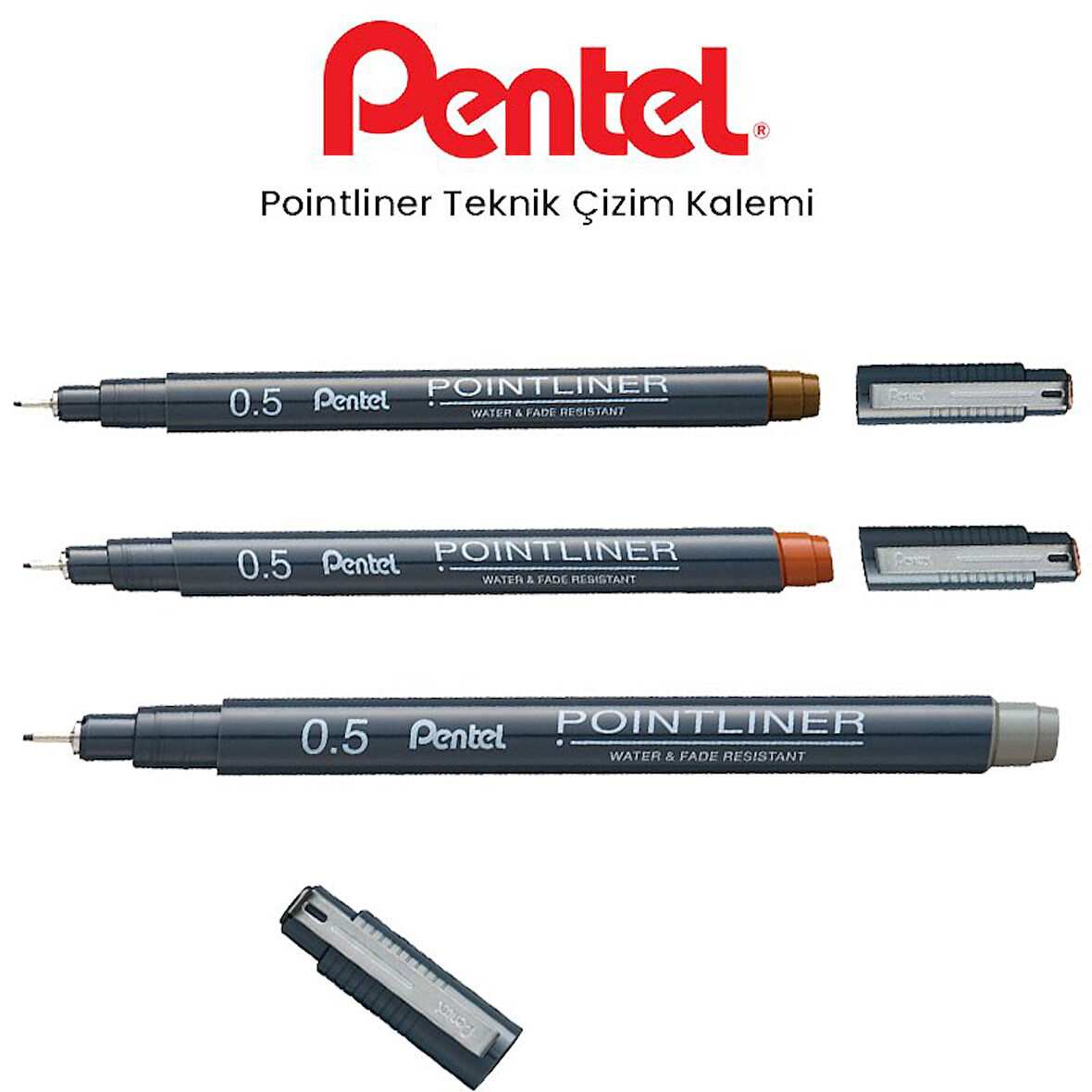 Pentel Pointliner Teknik Çizim Kalemi 0,5mm