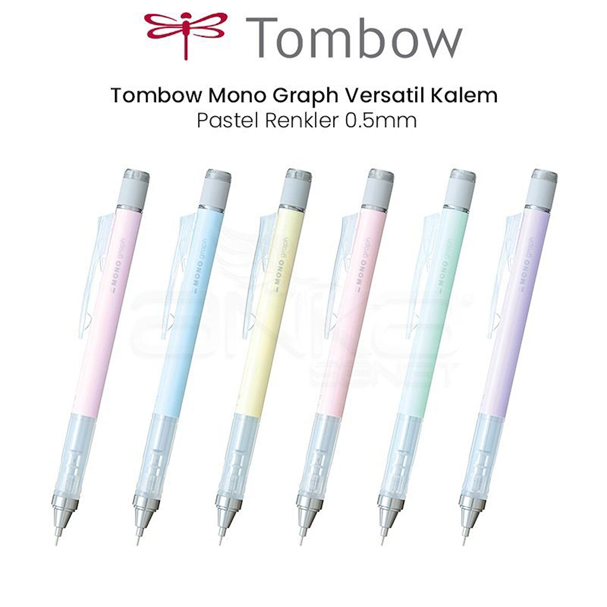 Tombow Mono Graph Versatil Kalem Pastel Renkler 0.5mm