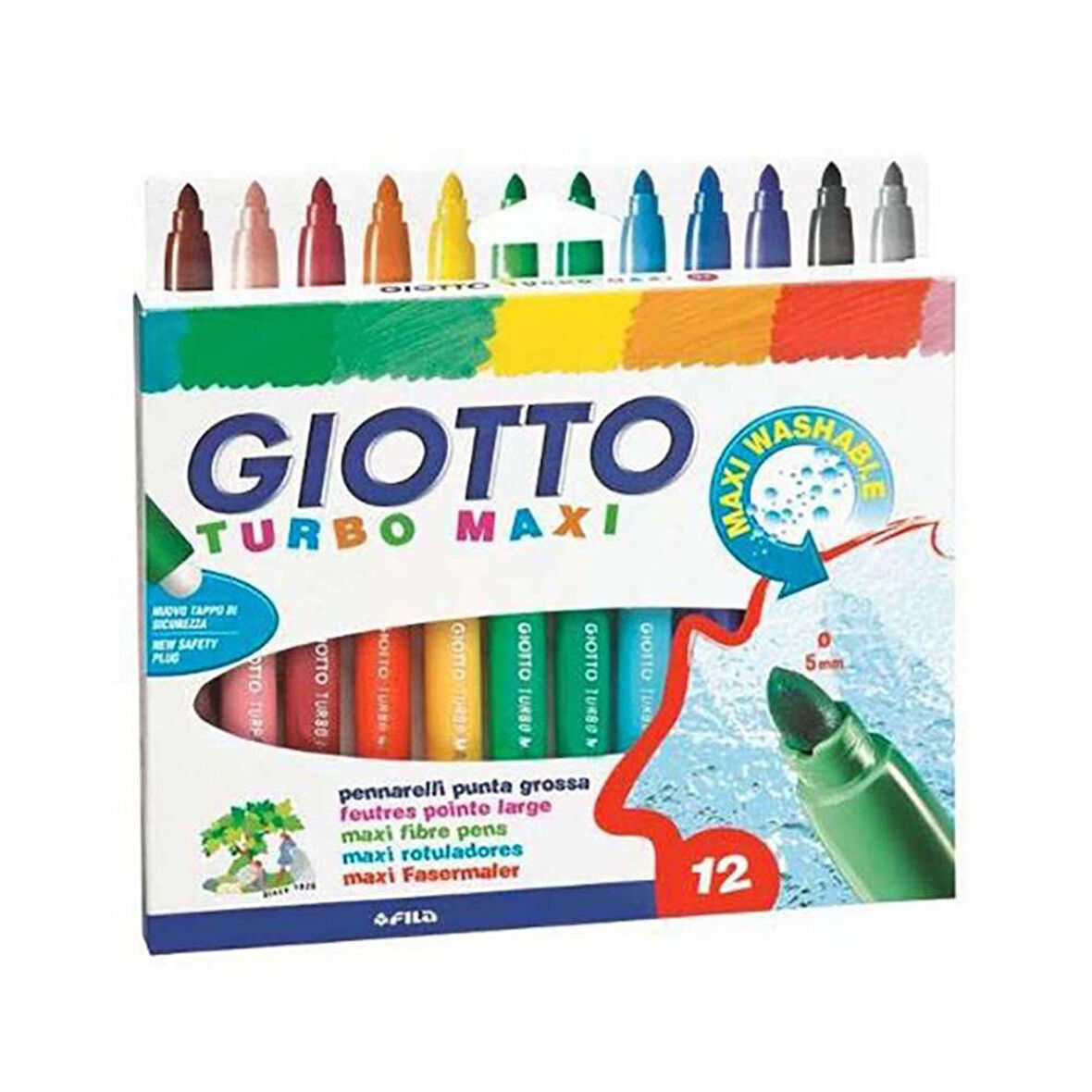 Giotto Turbo Maxi Jumbo 12’Li Keçeli Kalem 454000