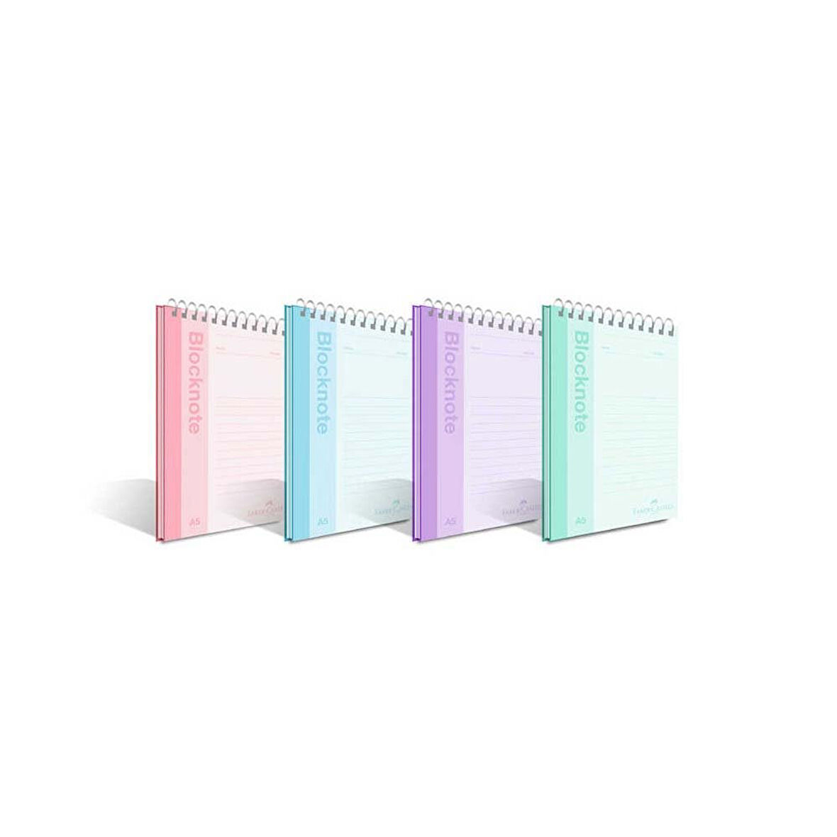Faber A4 Bloknot 80 yp. Pastel Renkler Düz 5075000422