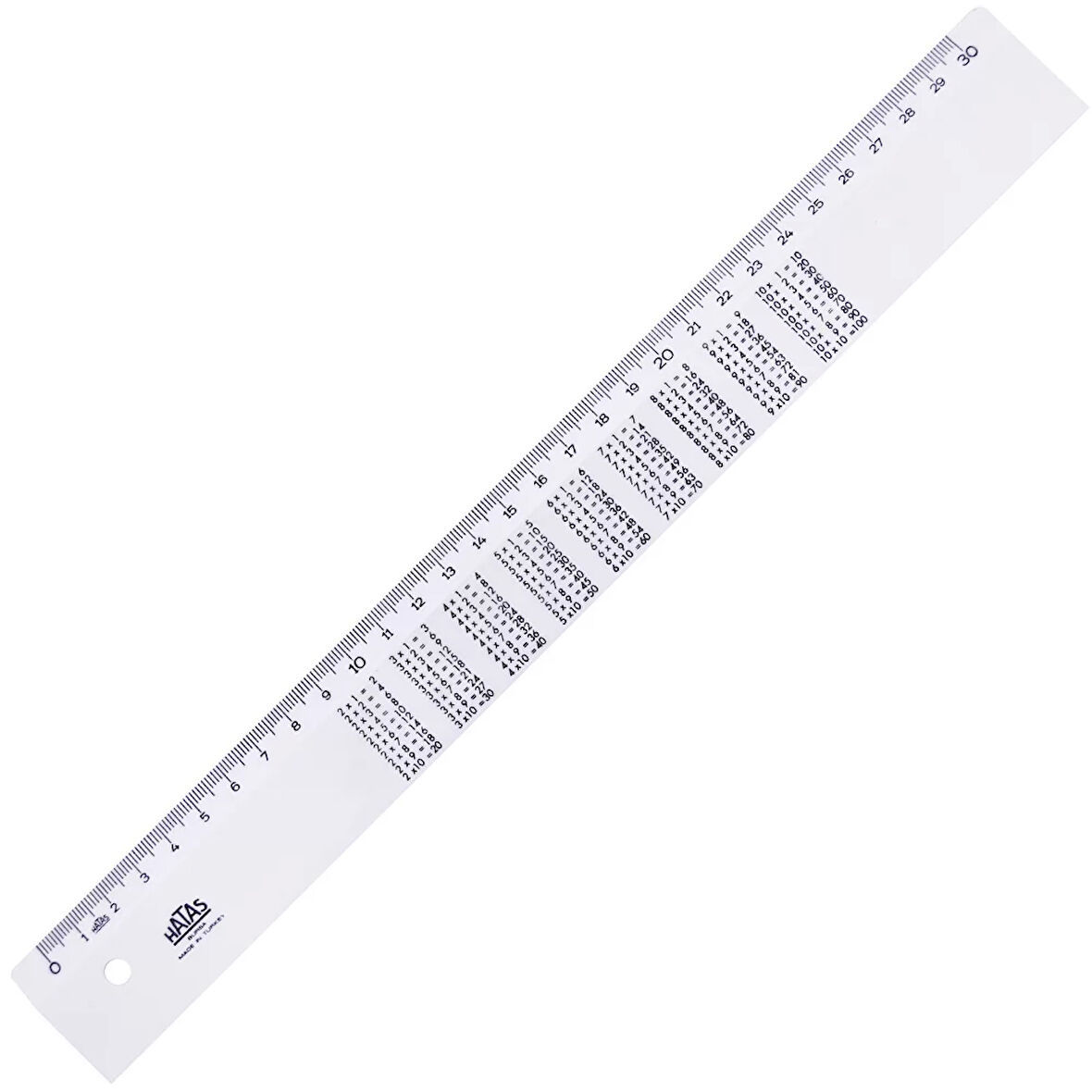 Hatas Çarpım Tablolu Cetvel 30 cm 0177