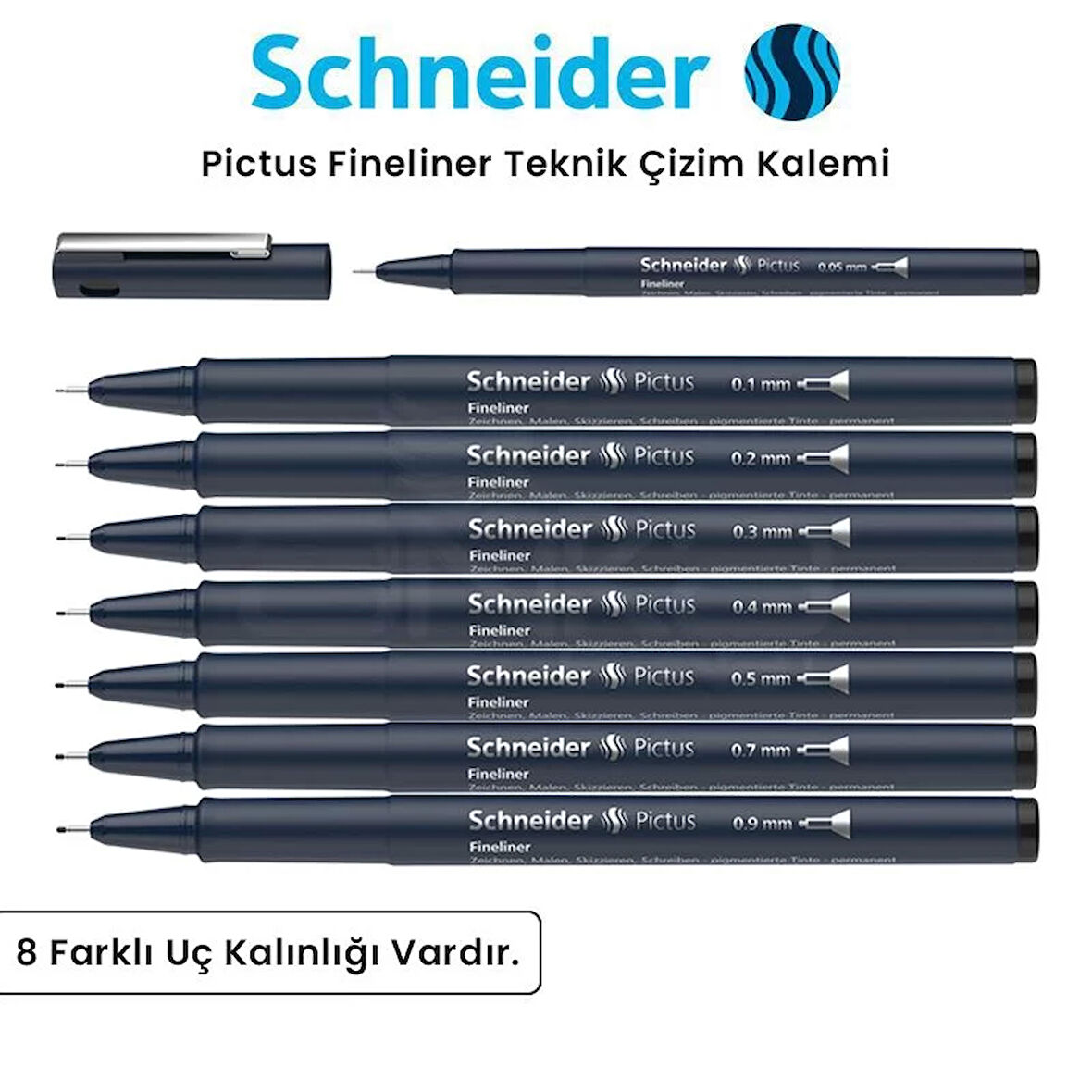 Schneider Pictus Fineliner Teknik Çizim Kalemi