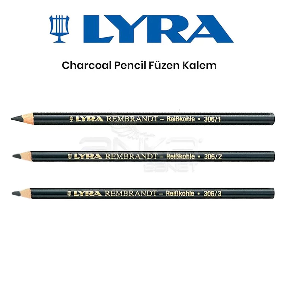 Lyra Rembrandt Charcoal Pencil Füzen Kalem