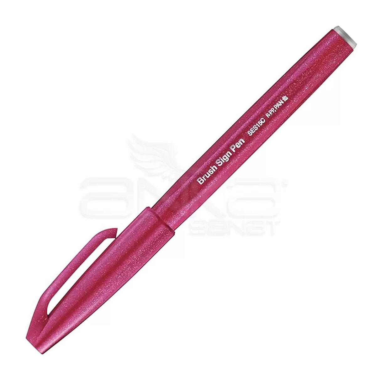 Pentel Brush Sign Pen Fırça Uçlu Kalem Burgundy