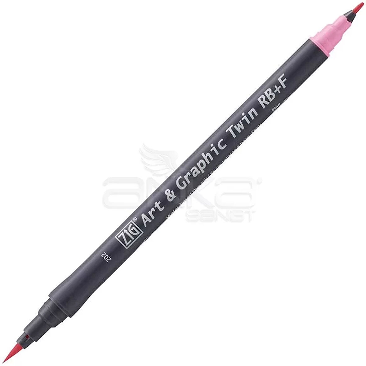 Zig Art&Graphic Twin RB+F Çift Uçlu Çizim Kalemi 202 Peach Pink