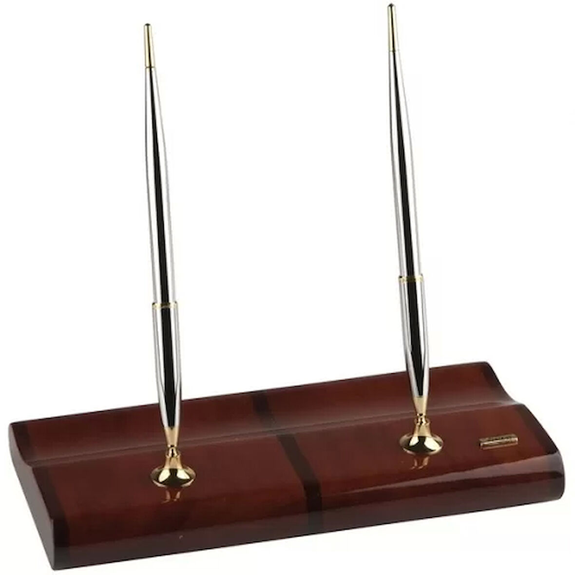 Scrikss Masa Takımı Parlak Sapeli (Gold Chrome Dolma+Tükenmez)