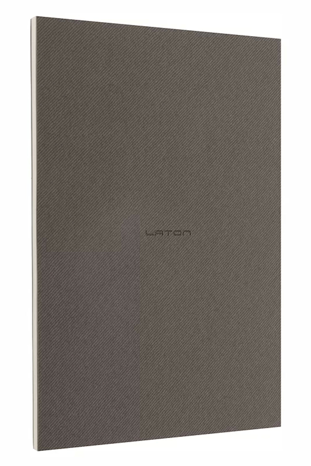 LATON VİİLEA A5 PREMİUM TERMO DERİ YUMUŞAK KAPAK PVC A5 KAYDIRICI ÇANTA,PVC A6 YAPIŞTIRICI CEP DEFTER 14x21cm 96 SAYFA KOYU GRİ