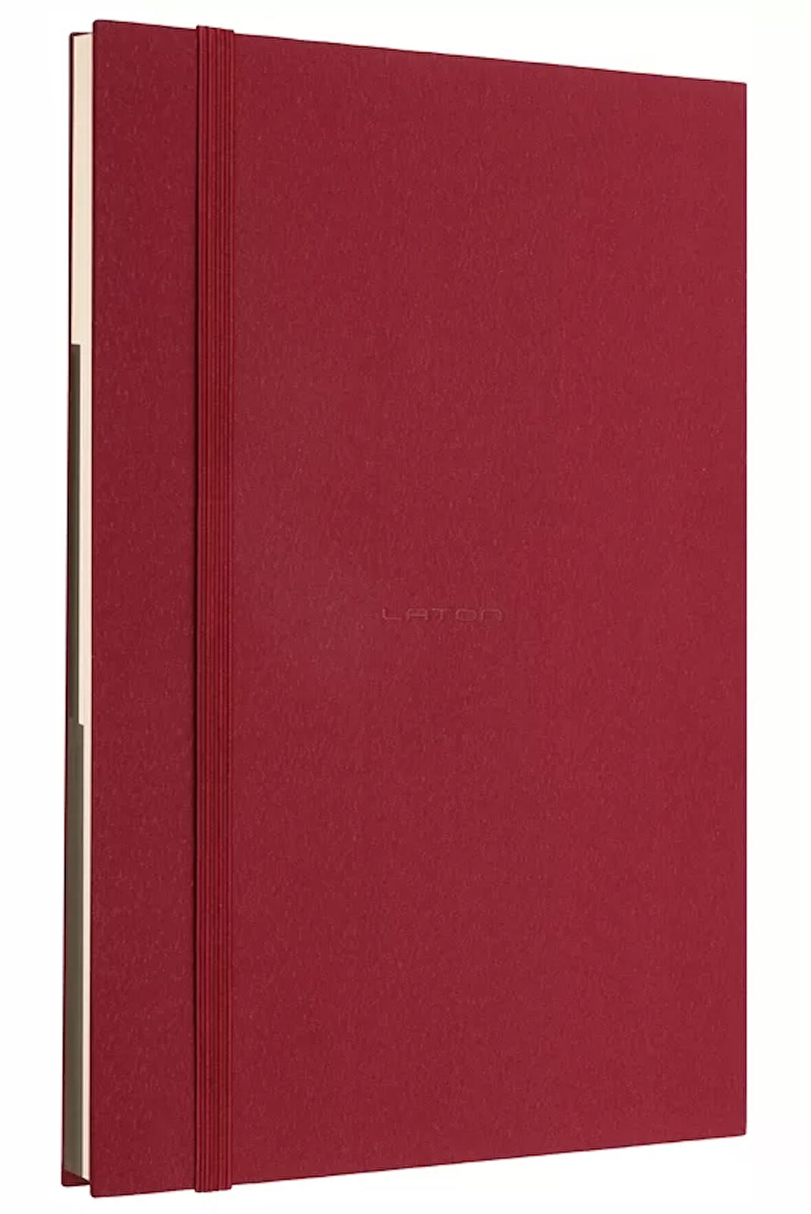 LATON KOLME A5 NOT VE TASARIM DEFTERİ KUMAŞ SERT KAPAK DEFTER 14x21cm 192 YAPRAK BORDO