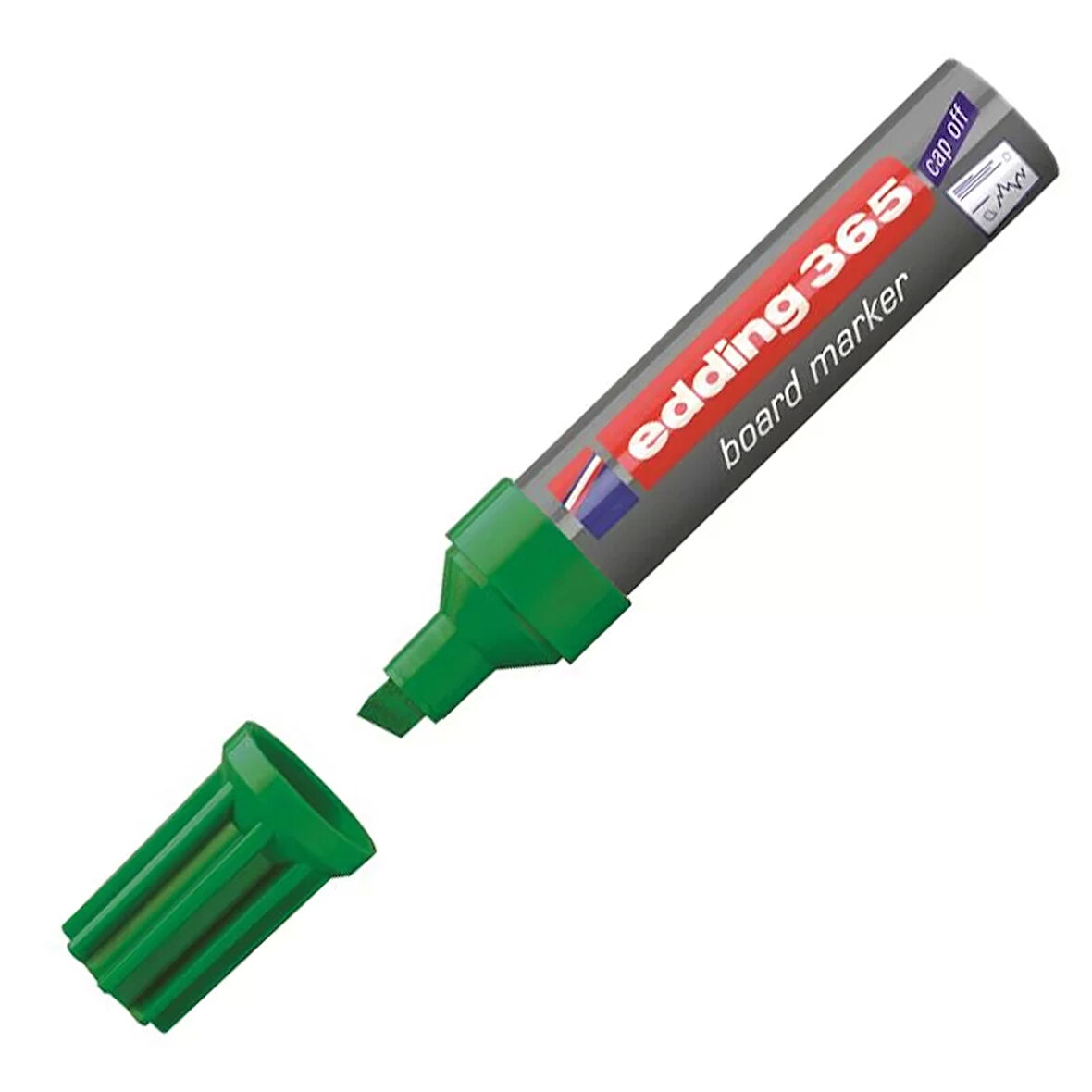 EDDİNG 365 BEYAZ TAHTA KALEMİ KESİK UÇ YEŞİL 2-7mm