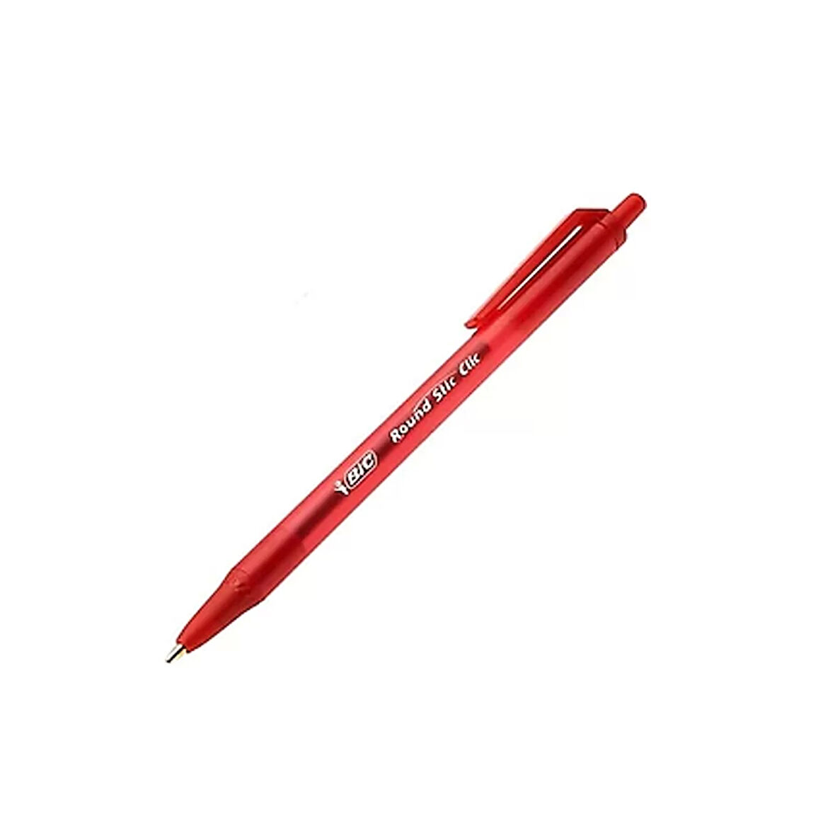 BİC ROUND STİC CLİC TÜKENMEZ KALEM 1.0 KIRMIZI (926375)