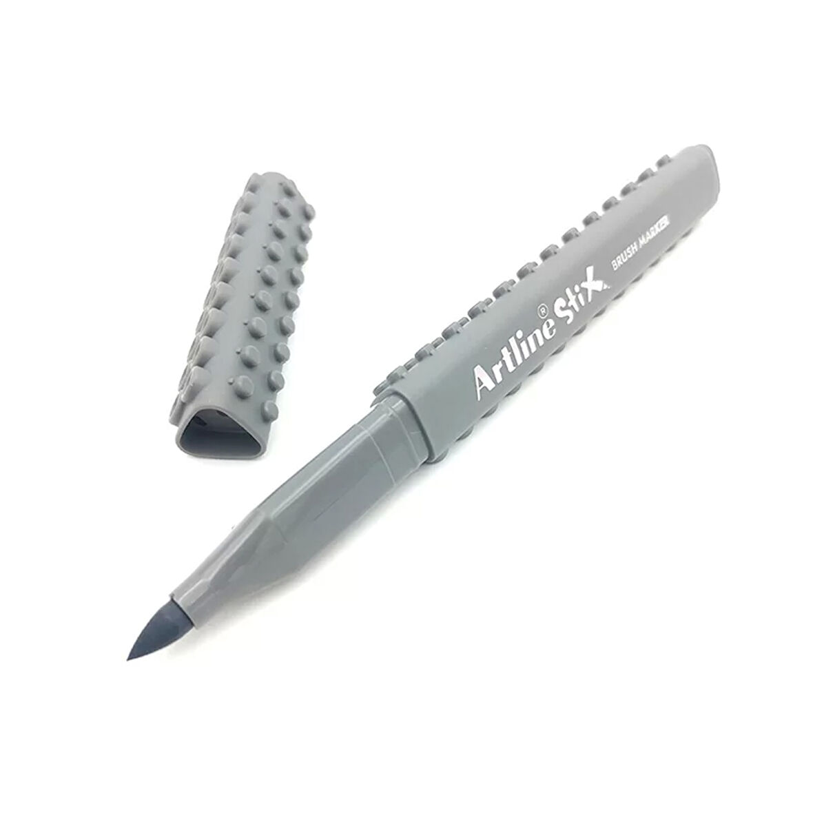 ARTLİNE ETX-F STİX BRUSH MARKÖR ESNEK FIRÇA UÇLU KEÇELİ KALEM GRİ
