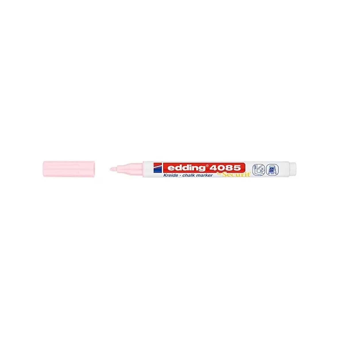 EDDİNG E-4085 LİKİT TEBEŞİR VE CAM KALEMİ PASTEL PEMBE