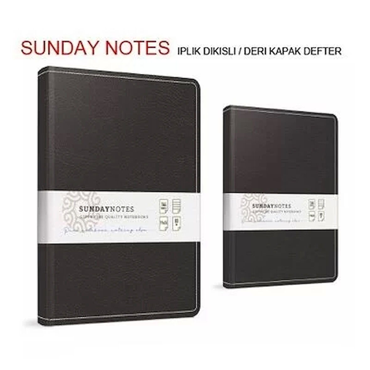 GIPTA SUNDAY NOTES DERİ KAPAK DEFTER 17x24 KARELİ 140 YAPRAK (5043)