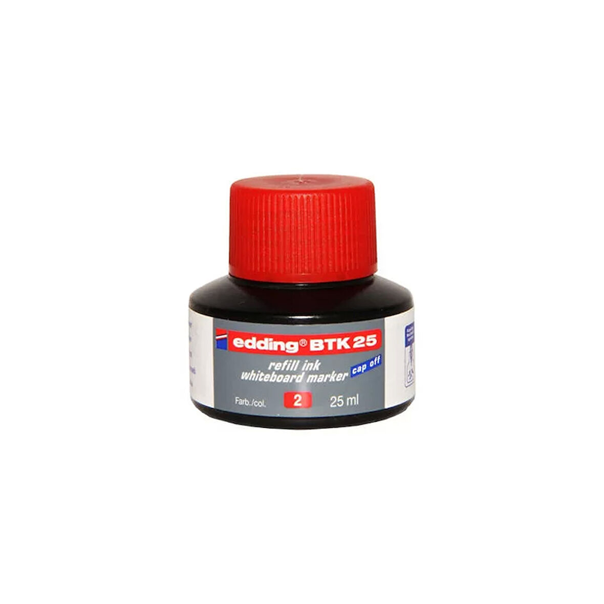 EDDİNG BTK 25 TAHTA KALEM MÜREKKEBİ KIRMIZI 25ml